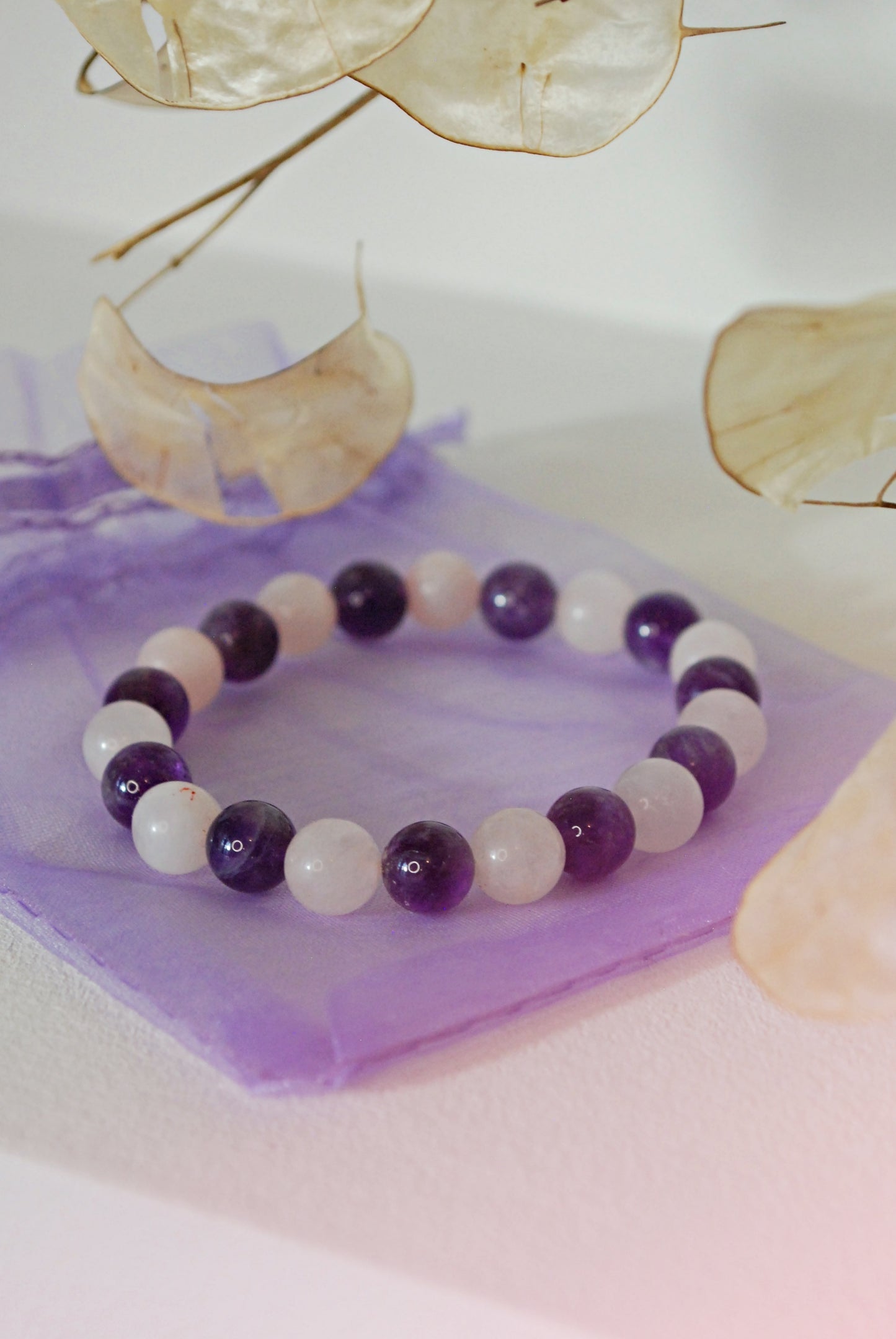 Chance en amour - AMETHYSTE & QUARZ ROSE